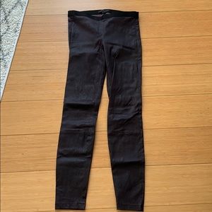 Theory Bristol leggings burgundy lambskin 26